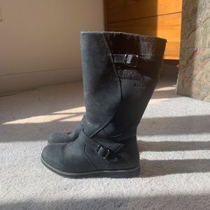 LL Bean Mid-Calf Black Zip-up Boots , size 7